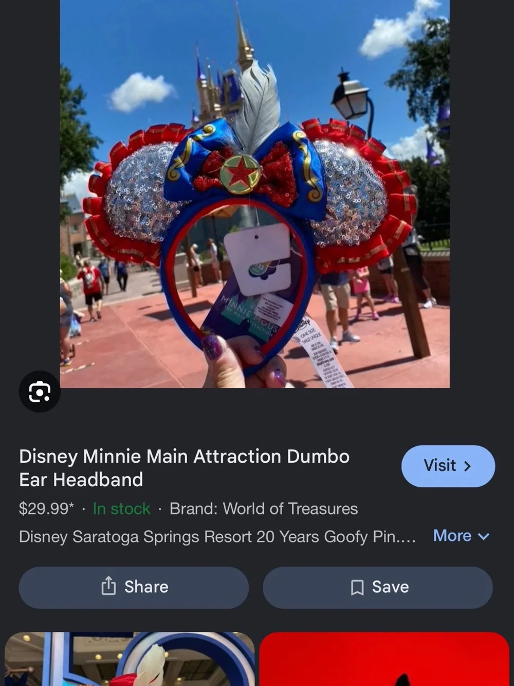 Disney Dumbo Minnie Ears Headband